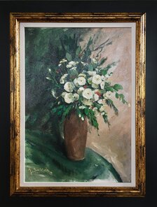 Aladár Botlík, Kytica z Rosnej ulice II, akryl, 52x42 cm