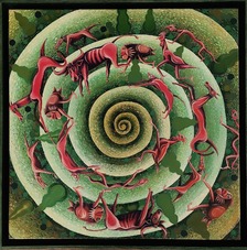 Andrej Augustín, Cesta z lesa, akryl na plátne, 2 250 €, 75x75cm, na vyžiadanie