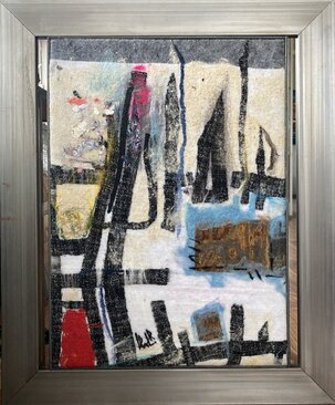 Daniela Révayová-Lichardusová, Plavba, arttex, 71x52 cm, zarámované 88x73 cm