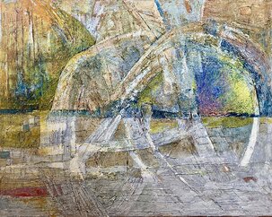 Daniela Révayová-Lichardusová, The end, akryl na plátne, 73x92 cm