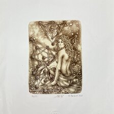 Darina Berková, grafický list, Čas IV, 21x15 cm, 40 €