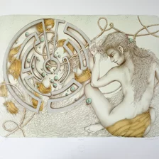 Darina Berková, grafický list, Labyrint, 50x65 cm, 170 €