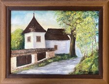 Eva Lauková, Kaplnka v Španej doline, 170 €, 28x38 cm, zarámované 37x47 cm