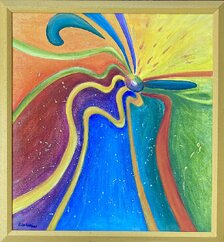 Eva Lauková, Spektrum, 61x56 cm