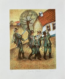 František Pavlica, Fašanku, fašanku ..., grafický list 29/60, 25x20 cm, 34 €