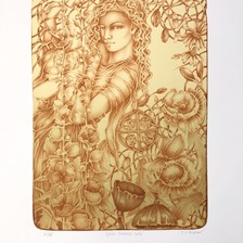 Grafický list, Darina Berková, Cykus Slovania-Lada (31/60), 85 €, 40x30 cm