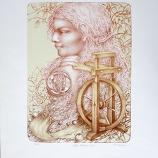 Grafický list, Darina Berková, Cykus Slovania-Osud, 90 €, 40x30 cm