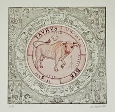 Grafický list, Ivan Kováčik, Býk, 77 €, 30x30 cm, na vyžiadanie