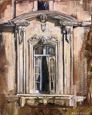 Igor Navrotskyi, Tajomné okno, 200 €, 50x40 cm