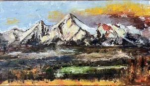 Igor Navrotskyi, Tatry v jeseni, olejomaľba na plátne 50x90 cm, 430 €