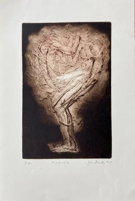 Igor Piačka, grafický list Forever, 30x20 cm