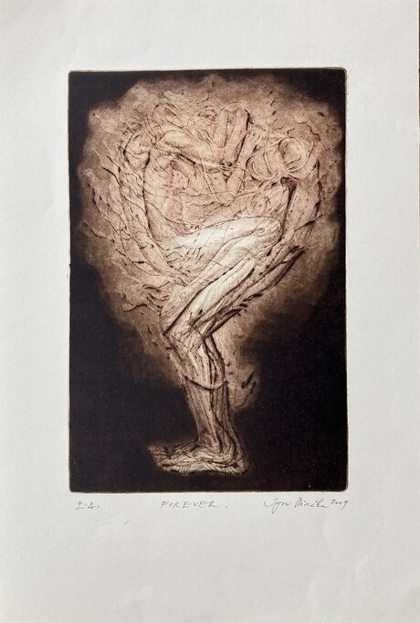 Igor Piačka, grafický list Forever, 30x20 cm