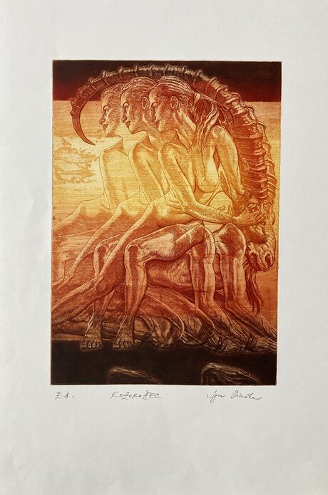 Igor Piačka, grafický list Rainman, 30x20 cm, 135 €