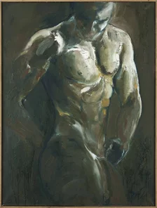 Jana Hegyiová, Akt muža, 102x77cm