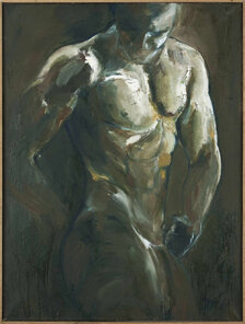 Jana Hegyiová, Akt muža, 102x77cm