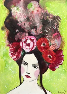 Jana Hegyiová, Mladosť, 70x50cm