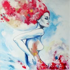 Jana Hegyiová, Sen, 100x100 cm