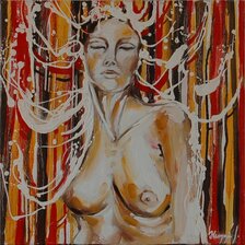 Jana Hegyiová, Zasnená, 50 x 50 cm