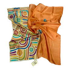 Jana Melichová, Šatka č. 8 oranžová, 65x65 cm, 45 €