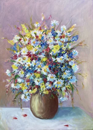 Jolana Palajová, Pre teba II., olejomaľba 70x50 cm