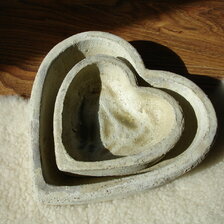 Keramická misa srdce, 26 cm, výška 6 cm, 12 €