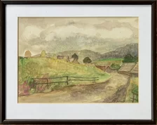 Lenka Andrášiová Boťanská, Belianske Tatry - Ždiar II. Kvaš akvarel, 22x28 cm, zarámované 32x37 cm, 238 €