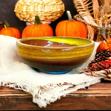 Lucia Nižňanská Keramická miska hnedo-oranžová, 17 cm, 12 €