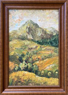 Ľudmila Balková, Ostrá z polerieky, olej 60x40 cm