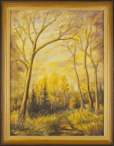 Ľudmila Balková, Poézia stromov, 72x92cm