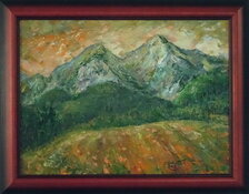 Ľudmila Balková, Polia pod Ždiarskou vidlou, 30x40 cm
