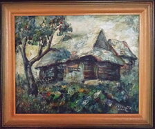 Ľudmila Balková, Usadlosť na Bielých vodách, 40x50 cm
