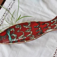 Magis Art, Miska Ryba červená, 34,5x10,5cm