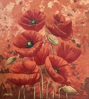 Mária Markus, Maky, Akryl, 110x100 cm, nezarámované