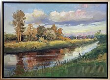 Mykola Bodnár, Hamuliakova II, olejomaľba na plátne 50x70 cm, zarámované 55x75 cm, 870 €
