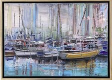Mykola Bodnar, Lode II, olejomaľba na plátne 50x70 cm