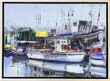 Mykola Bodnar, Lode III, olejomaľba na plátne 50x70 cm