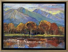 Mykola Bodnár, Tatry v jeseni, olejomaľba na plátne 40x55 cm, zarámované 45x60 cm, 510 €