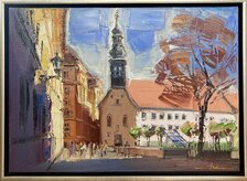 Mykola Bodnár, Uršulínky, olejomaľba 50x70 cm
