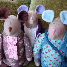 Myšiak a myška, rôzne oblečenie