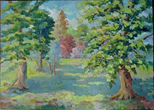 Olejomaľba, Jolana Palayová, Stromy, 50x70 cm