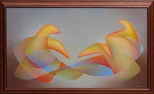 Orest Dubay ml. Meditácia XIII., olejomaľba 45x80 cm