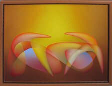 Orest Dubay ml. Súťaž, olejomaľba 57x75 cm, 900 €, zarámované 62x79 cm