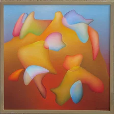 Orest Dubay ml. Volanie snov VI, olej, 47x47 cm