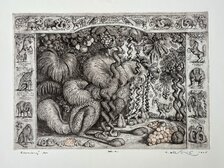 Peter Kľúčik, Pitoreskný les, Grafický list 35x50 cm