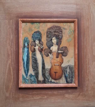 Peter Marček, Spomienka, olejomaľba, 30x26 cm, predané
