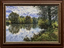 Peter Ziman, Rieka Nitra, rozmer maľby 44x64 cm