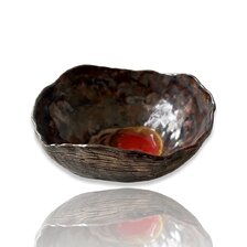 Remitzová, Miska keramická hlbšia hnedo-červená, výška 4,5 cm, priemer 11 cm, 12 €