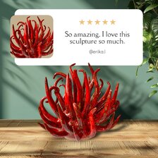 Renáta Sládková, Morská anemonka, šamotová hlina, výška 40 cm, priemer 40 cm, 430 €