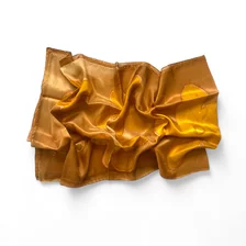 Ria Berec, Hodvábny šál, hnedo-žltý 2., 45x160 cm, 70 €