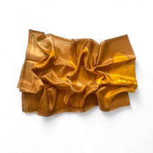 Ria Berec, Hodvábny šál, hnedo-žltý 2., 45x160 cm, 70 €